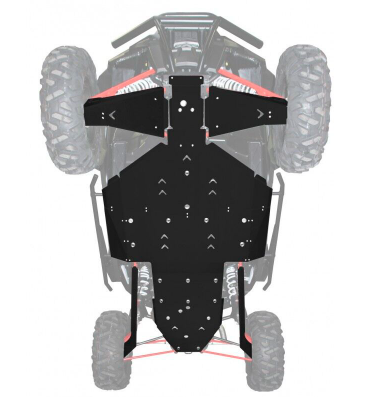 XRW Complete Aluminium Skidplates RZR XP 1000